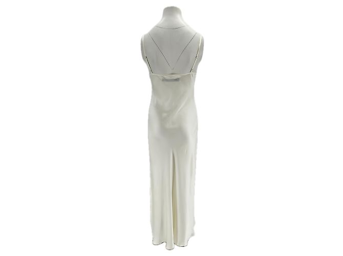 Vestidos ENZA COSTA T.US 1 Seda Branco - vista 2