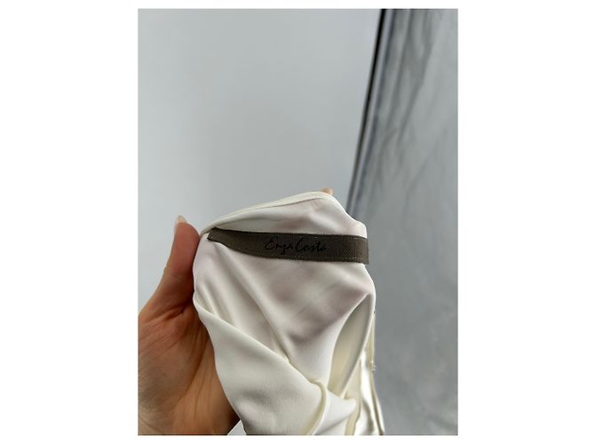 Vestidos ENZA COSTA T.US 1 Seda Branco - vista 7