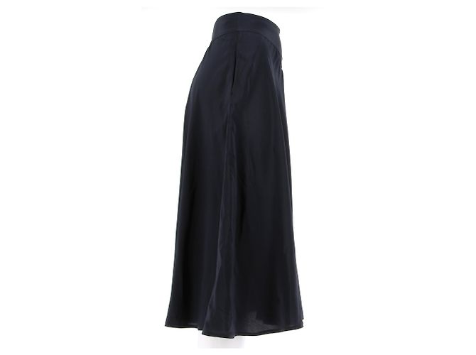 Faldas CHANEL T.Internacional S Seda Azul marino - vista 3