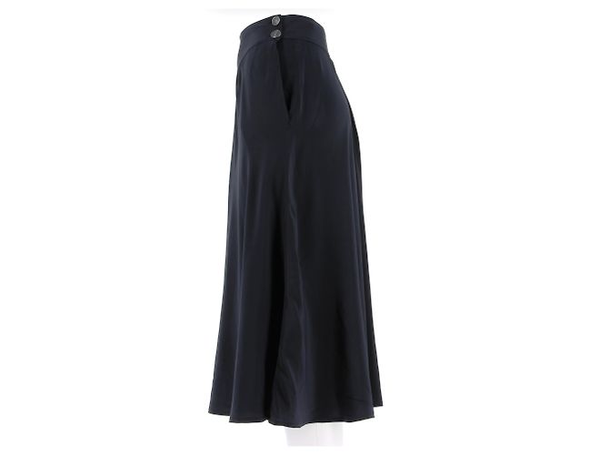 Faldas CHANEL T.Internacional S Seda Azul marino - vista 4