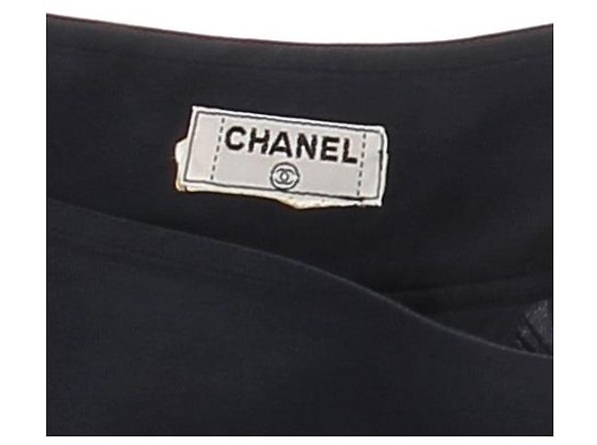 Faldas CHANEL T.Internacional S Seda Azul marino - vista 5