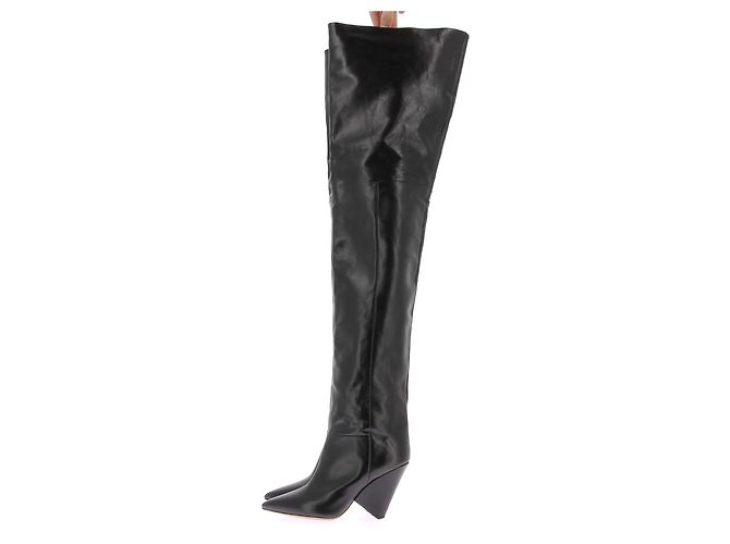 Botas ISABEL MARANT T.EU 38 Cuero Negro - vista 3