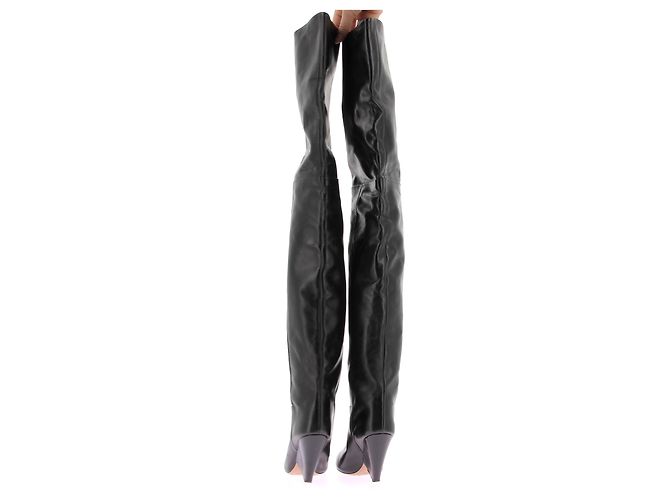 Botas ISABEL MARANT T.EU 38 Cuero Negro - vista 5