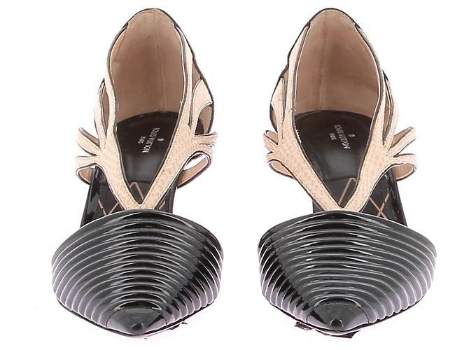 Louis Vuitton Absätze T.EU 37 Leder Schwarz - Ansicht 4