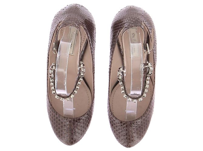 Nina Ricci Absätze T.EU 38 Leder Braun - Ansicht 6