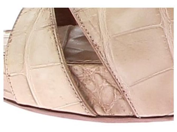Louis Vuitton Absätze T.EU 38 Leder Beige - Ansicht 10
