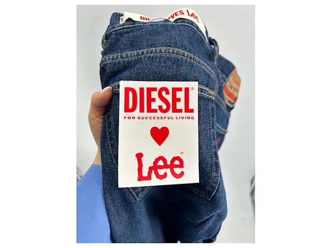 DIESEL Jeans T.US 27 Algodón Azul - vista 3