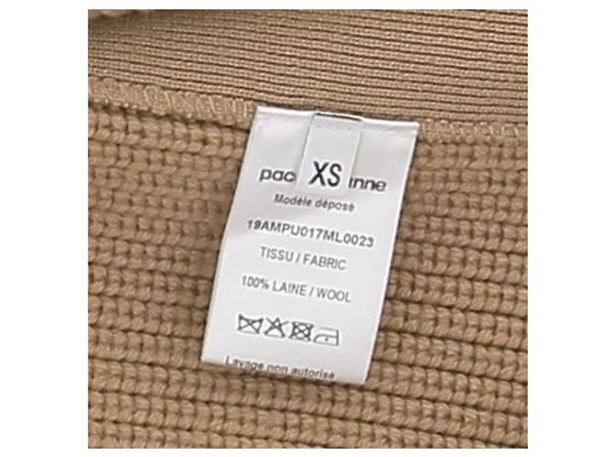 PACO RABANNE Strickwaren T.International XS Wolle Beige - Ansicht 7