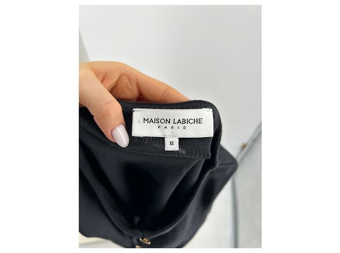 Autre Marque MAISON LABICHE Tops T.Internacional XS Algodón Negro - vista 5
