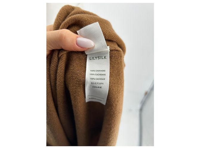 Autre Marque LILYSILK Tops T.International S Cashmere Camel - view 8