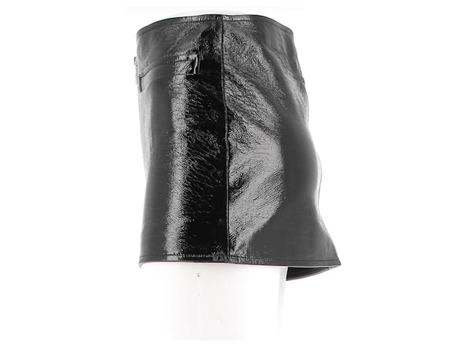 Faldas COURREGES T.FR 34 Algodón Negro - vista 4