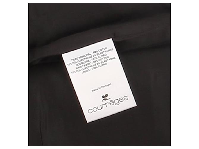 Faldas COURREGES T.FR 34 Algodón Negro - vista 6