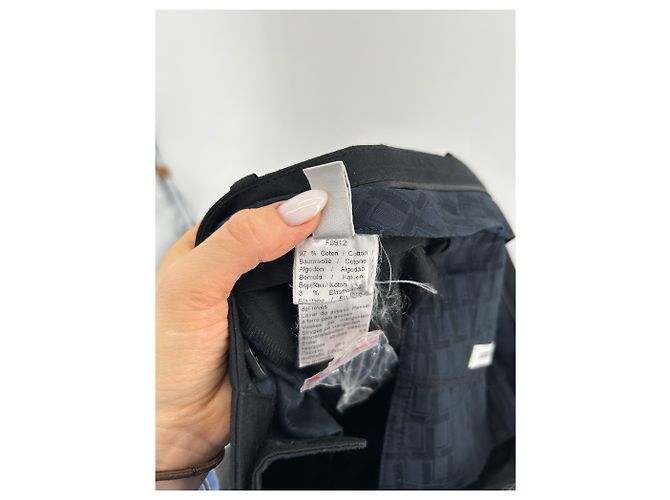 LACOSTE Pantalones T.FR 36 Algodón Negro - vista 5