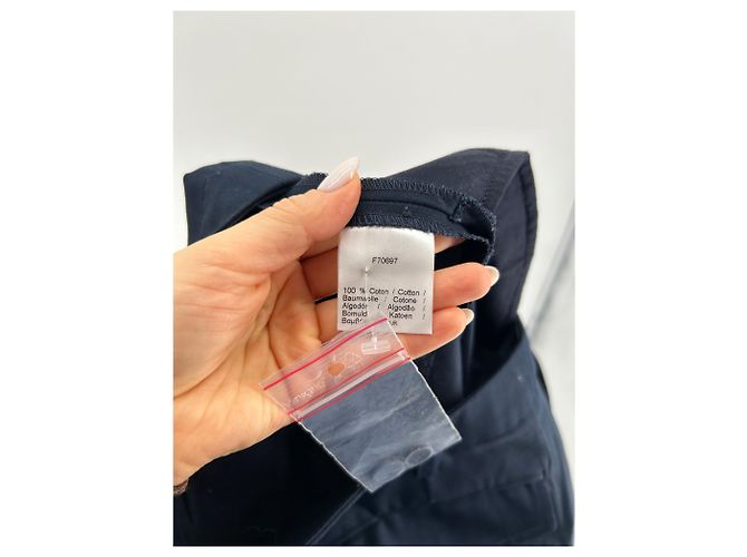 LACOSTE Pantalones T.FR 36 Algodón Azul marino - vista 4