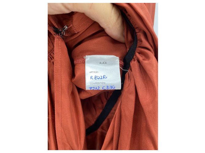 Alaïa Vestidos ALAIA T.Internacional XS Algodón Naranja - vista 2