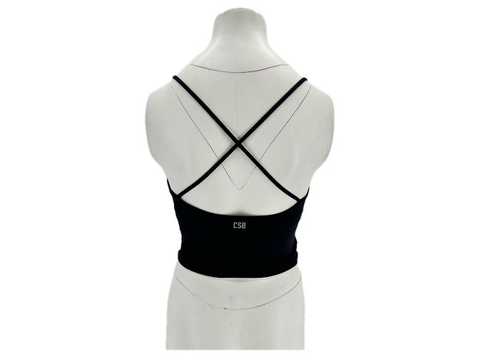 Autre Marque NICHT UNTERSCHRIEBEN / UNTERSCHRIEBEN Tops T.International M Polyester Schwarz - Ansicht 2