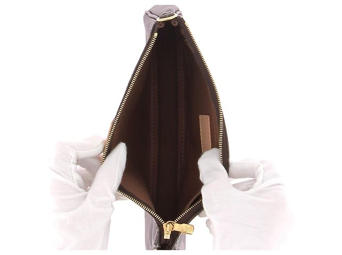 Borse a mano LOUIS VUITTON T. Pelle Marrone - vista 4