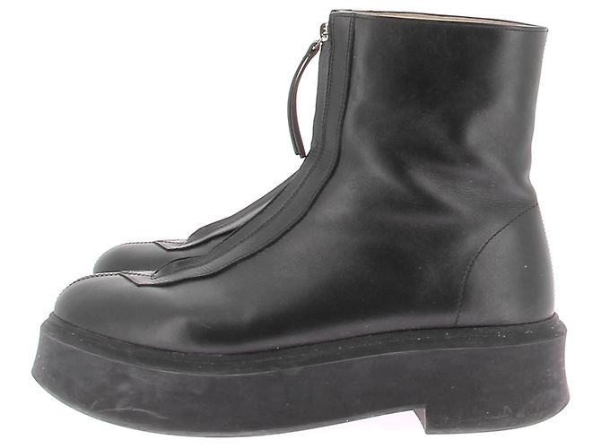 The row Les bottines Row T.EU 42 en cuir - vue 3