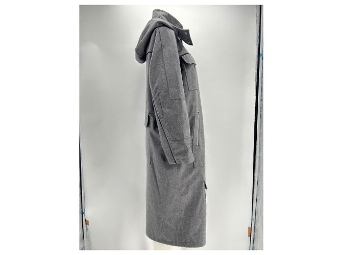 Abrigos Thom Browne T.FR 38 Cachemira Gris - vista 3