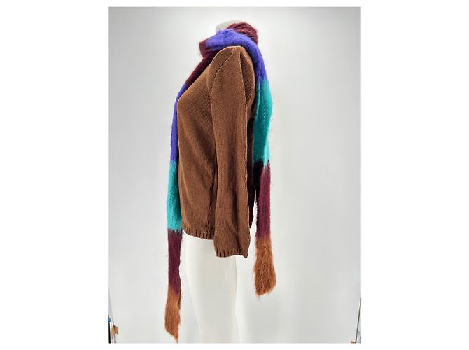Autre Marque CARLOTA CAHIS Strickwaren T.International S Wolle Braun - Ansicht 4