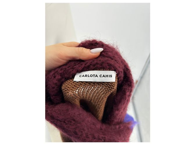 Autre Marque CARLOTA CAHIS Strickwaren T.International S Wolle Braun - Ansicht 5