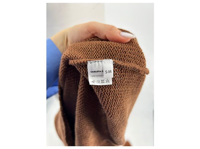 Autre Marque CARLOTA CAHIS Strickwaren T.International S Wolle Braun - Ansicht 6