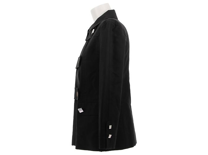 Chaquetas LOUIS VUITTON T.FR 36 Algodón Negro - vista 4