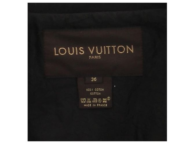Chaquetas LOUIS VUITTON T.FR 36 Algodón Negro - vista 5