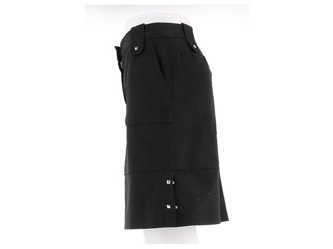 FALDA LOUIS VUITTON T.FR 36 Algodón Negro - vista 4