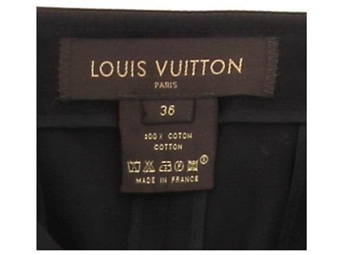 FALDA LOUIS VUITTON T.FR 36 Algodón Negro - vista 5