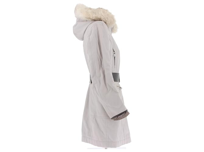 PRADA Mäntel T.IT 38 Polyester Grau - Ansicht 3