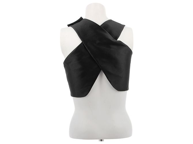 CARVEN Tops T.FR 36 Polyester Schwarz - Ansicht 2