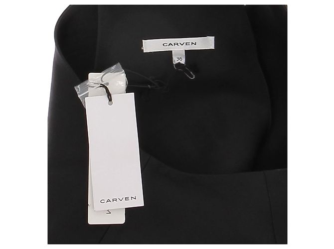 CARVEN Tops T.FR 36 Polyester Schwarz - Ansicht 5