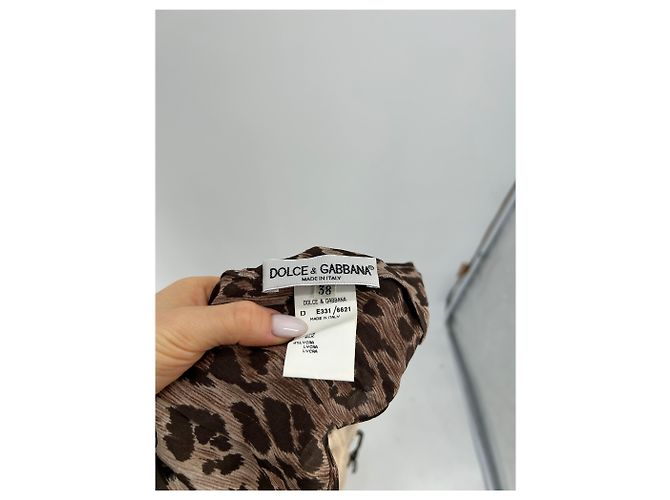 DOLCE & GABBANA Kleider T.IT 38 Seide Beige - Ansicht 5