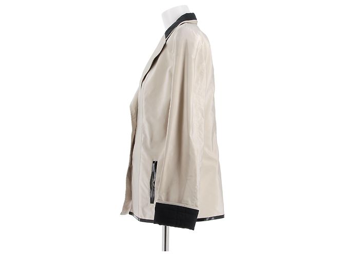 CHANEL Jacken T.FR 44 Polyester Beige - view 4