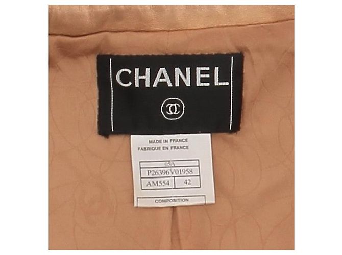 CHANEL Jacken T.FR 42 Leder Braun - Ansicht 5