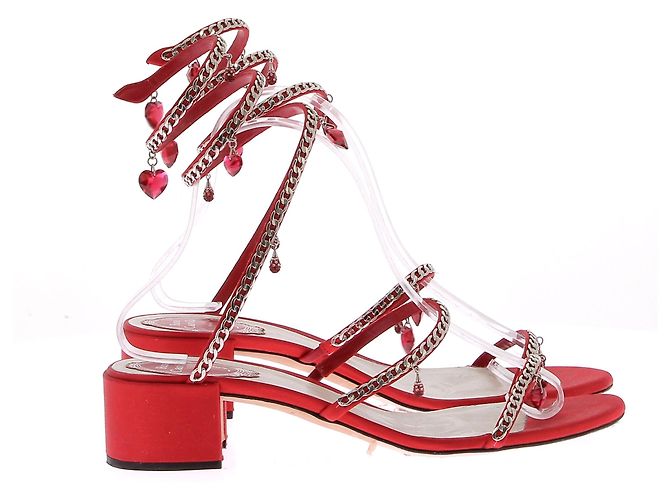Sandali RENE CAOVILLA T.EU 39 Pelle Rosso - vista 2