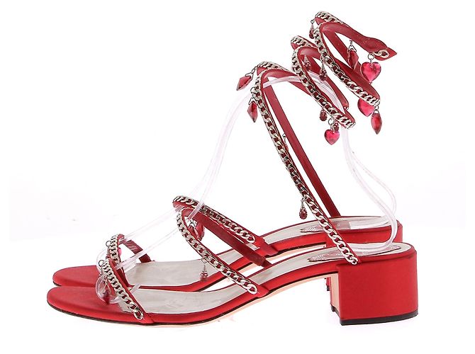 Sandali RENE CAOVILLA T.EU 39 Pelle Rosso - vista 3