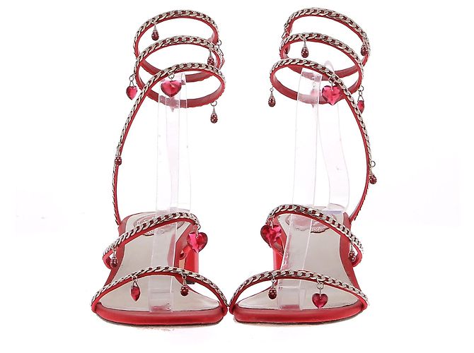 Sandali RENE CAOVILLA T.EU 39 Pelle Rosso - vista 4