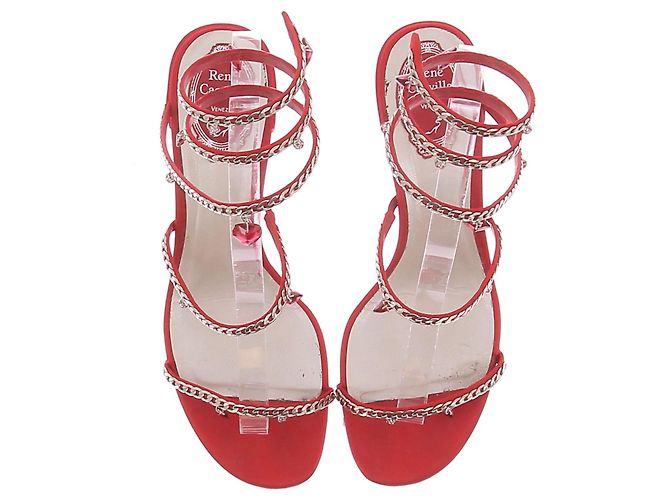 Sandali RENE CAOVILLA T.EU 39 Pelle Rosso - vista 6