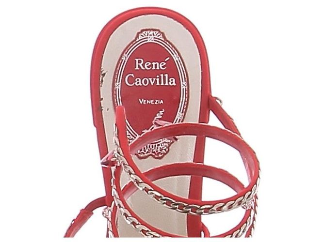 Sandali RENE CAOVILLA T.EU 39 Pelle Rosso - vista 8