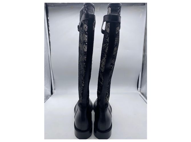 Botas Dior T.EU 39.5 Cuero Negro - vista 3