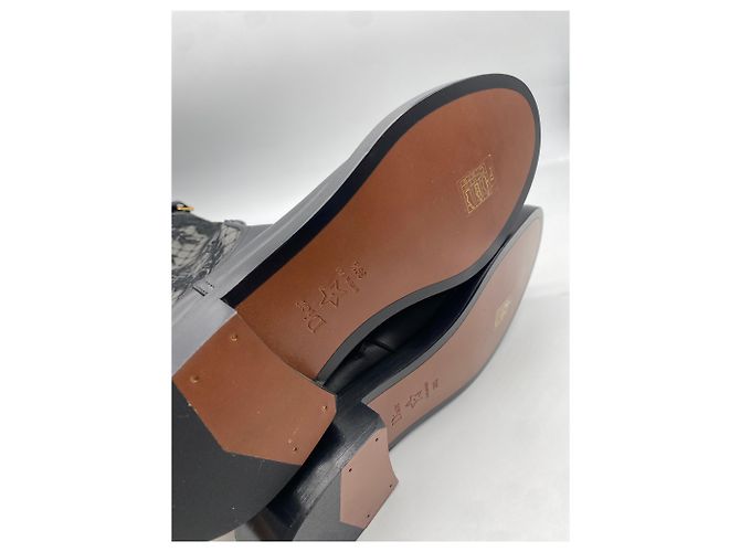 Botas Dior T.EU 39.5 Cuero Negro - vista 4