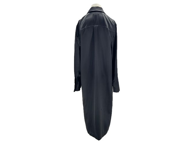 Autre Marque Chaquetas Loulou studio T.International XL de seda Negro - vista 2