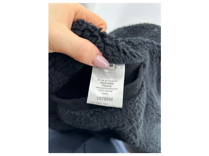 SANDRO Mäntel T.International M Polyester Schwarz - Ansicht 6