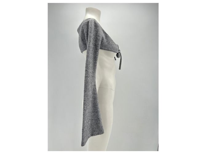 Autre Marque Non Signé / Unsigned knitwear T.IT 40 Viscose Grey - view 3