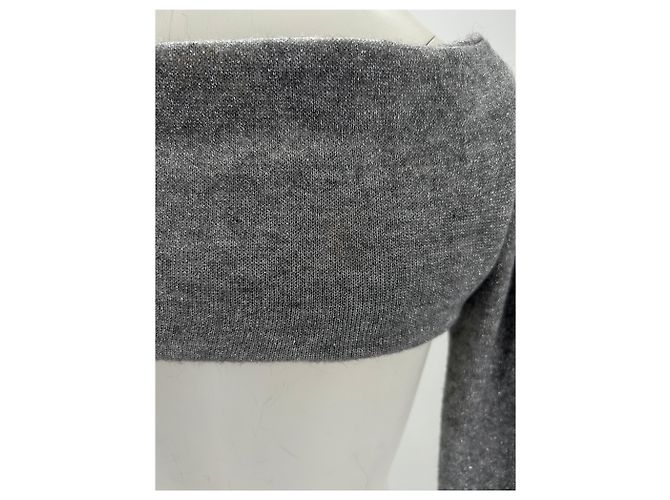 Autre Marque Non Signé / Unsigned knitwear T.IT 40 Viscose Grey - view 5