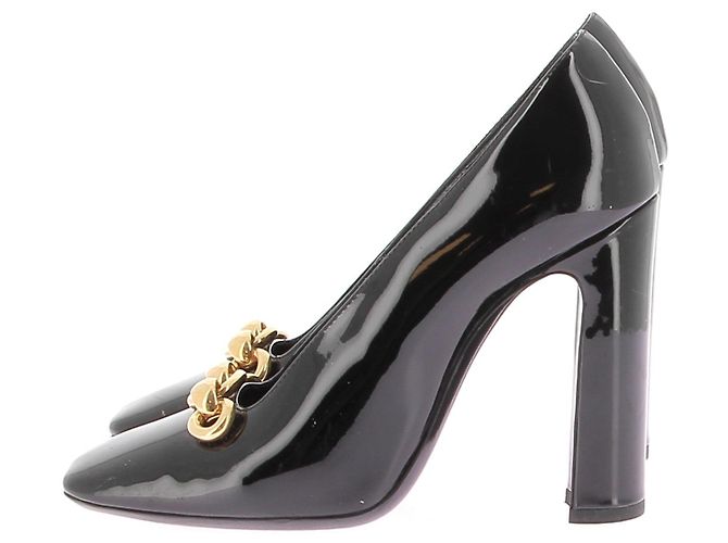 Tacchi Saint Laurent T.EU 37 Pelle verniciata Nero - vista 3