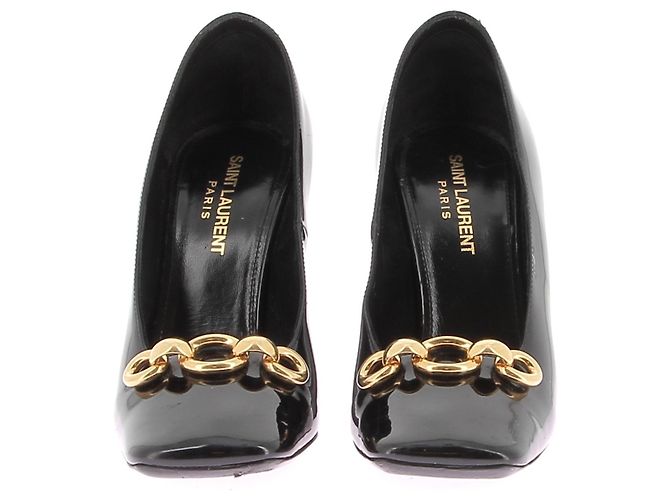 Tacchi Saint Laurent T.EU 37 Pelle verniciata Nero - vista 4