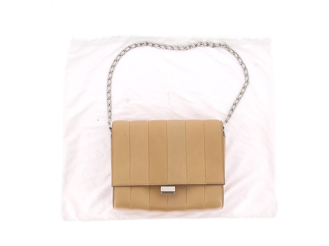 Céline Borse Celine T. Pelle Beige - vista 7